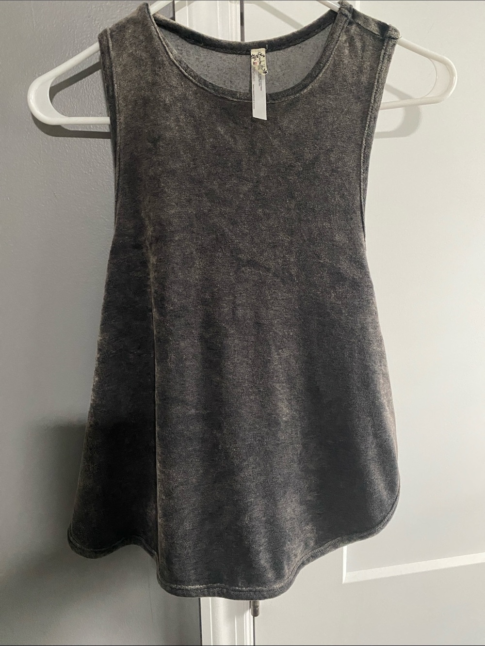 Free People intimately velvet Gray Racerback Tank Top - Relaxed Fit